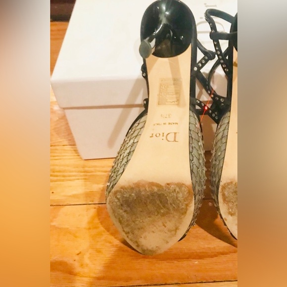 Christian Dior Crystal Mesh Sandals - Picture 6 of 6